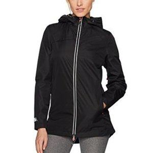 New Balance L Black Dobby Anorak Rain Windbreaker Jacket Coat NWT Large
